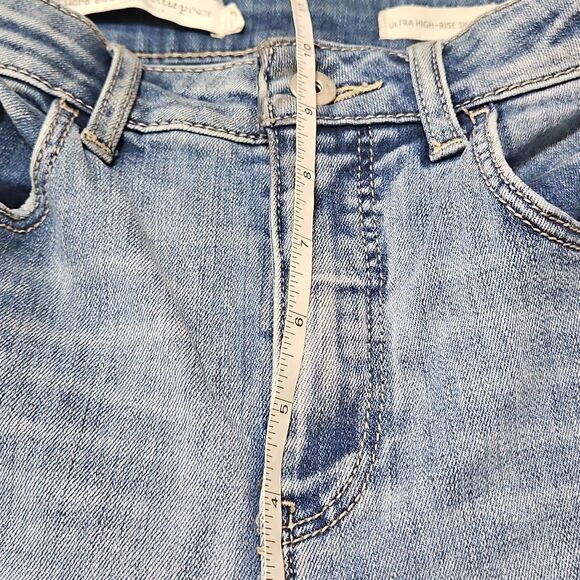 Pilcro By Anthropologie Womens Ultra High Rise Skinny Jeans Size 28P Petite - Picture 9 of 10